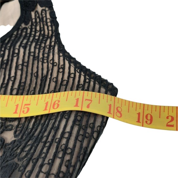 Foxiedox Women's Asha Black Lace Cutout Lined Sleeveless Dress size Large NWT - Picture 10 of 12